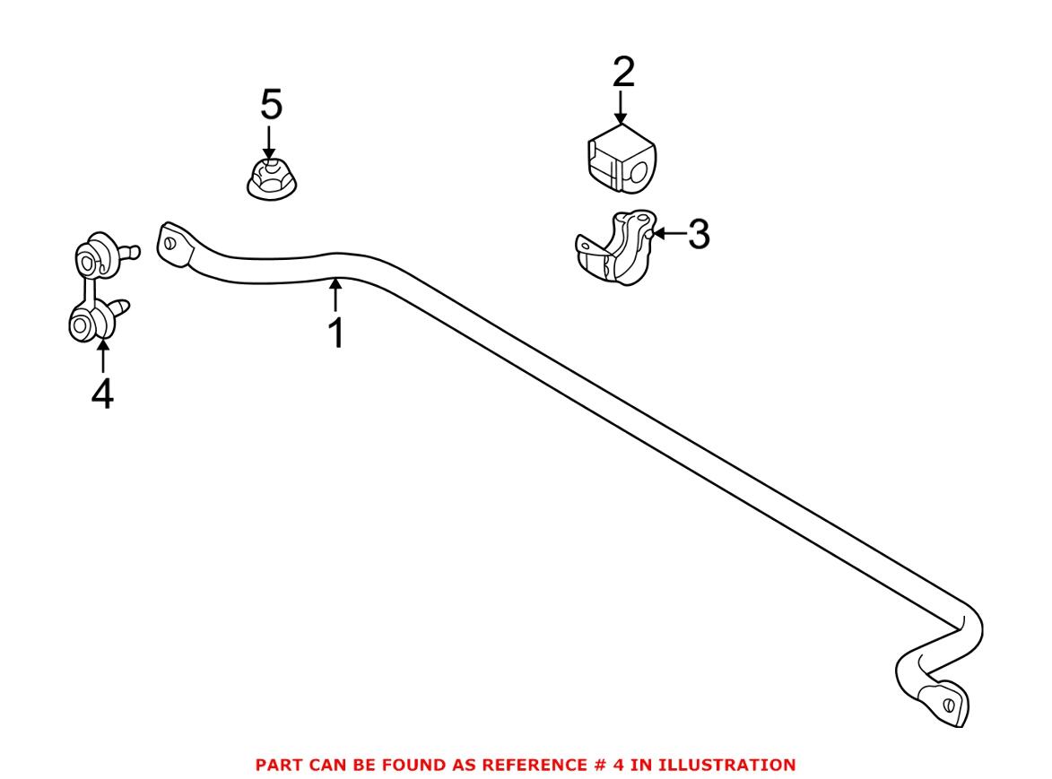 BMW Sway Bar End Link - Rear 33551096735